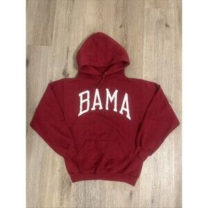 Vintage 70s Russell Athletic Alabama Crimson Tide Hoodie Small Boxy Cropped Fit
